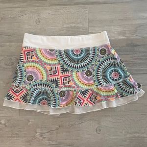 Sofibella Women's 13” UV Medallion Skort Size XS